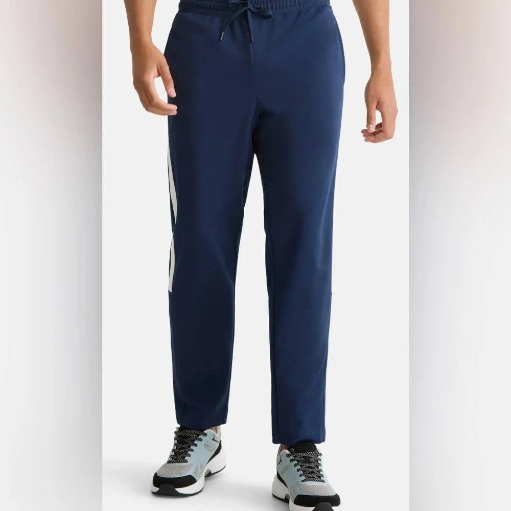 NWT Athletic Works Men’s Blue‎ Tricot Track Pants 2XL Active Joggers